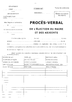 PV élection du maire et des adjoints